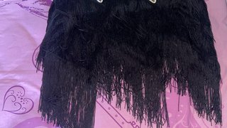 Vestido lentejuelas dorado y negro Talla M