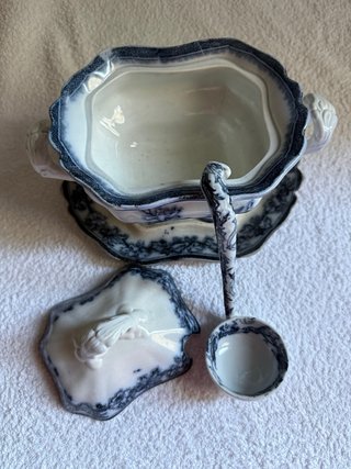 Salsera antigua porcelana inglesa