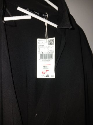 Vestido Mango Talla S Negro