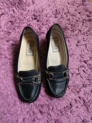 Mocasines Vitelo piel mujer talla 35 tacón 5cm