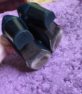 Mocasines Vitelo piel mujer talla 35 tacón 5cm