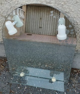 Espejo de baño cristal con detalles