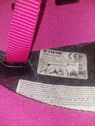 Casco B'TWIN rosa