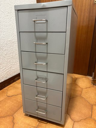Cajonera Metálica IKEA Helmer Gris