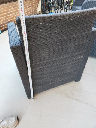 Conjunto de Muebles de Jardín Ikea Gris