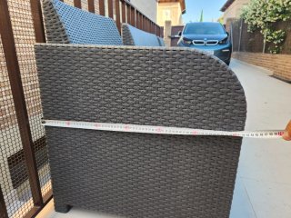 Conjunto de Muebles de Jardín Ikea Gris