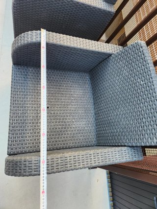 Conjunto de Muebles de Jardín Ikea Gris