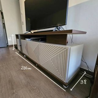 Mueble TV moderno 200cm x 38cm x 62cm