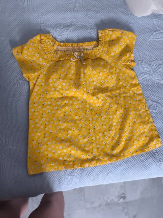 Blusa Niña Neck & Neck T8 Floral Amarilla