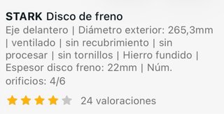 Disco Freno PSA 265mm