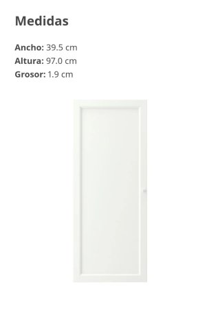 Puertas OXBERG para librería BILLY IKEA