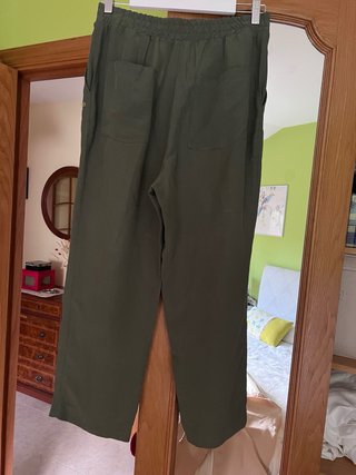 Pantalón Pedro del Hierro Lino Verde Oliva