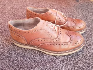Scarpe stringate vintage anni '90 in pelle size 42