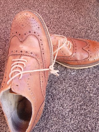 Scarpe stringate vintage anni '90 in pelle size 42