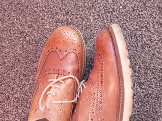 Scarpe stringate vintage anni '90 in pelle size 42