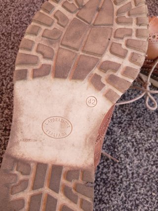 Scarpe stringate vintage anni '90 in pelle size 42