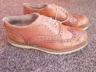 Scarpe stringate vintage anni '90 in pelle size 42