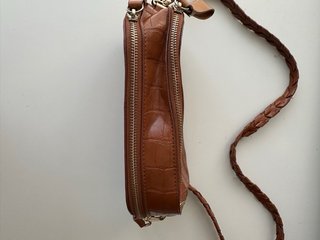 Bolso Marrón Parfois Cocodrilo