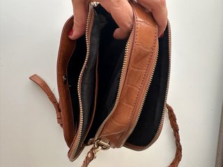 Bolso Marrón Parfois Cocodrilo