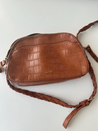 Bolso Marrón Parfois Cocodrilo