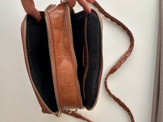 Bolso Marrón Parfois Cocodrilo
