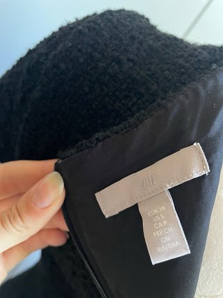 Vestito nero lana cotta