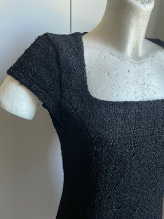 Vestito nero lana cotta
