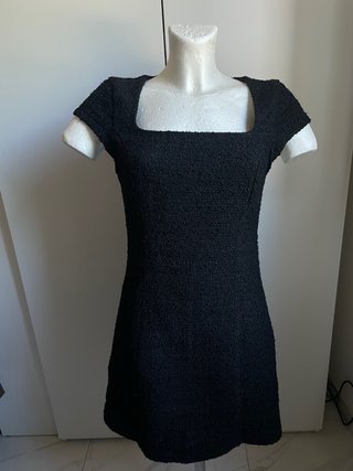Vestito nero lana cotta