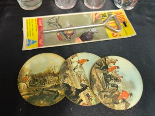 Conjunto de Basos marineros y Bandeja Vintage