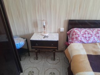 Muebles antiguos madera y tela