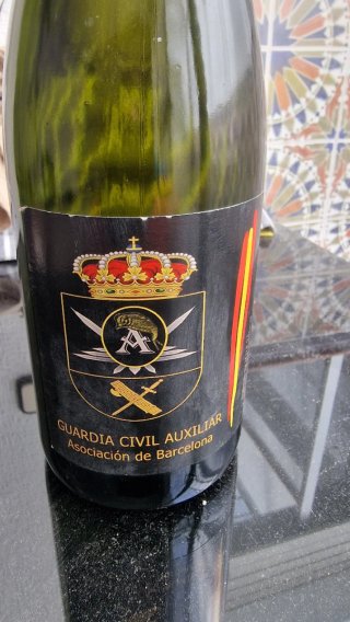 Botellas de vino Guardia Civil coleccionismo