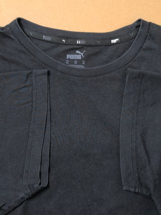 Camiseta Puma Negra Básica Talla XL Algodón