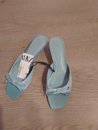 Zapatos Zara Talla 39 Azul Celeste