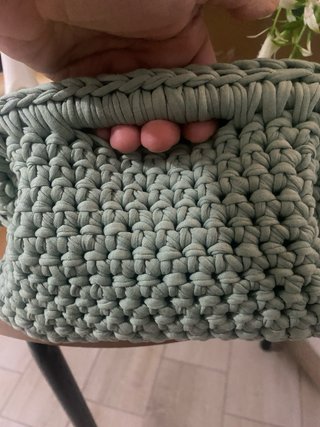 Pochette Cluch fatta a mano in fettuccia