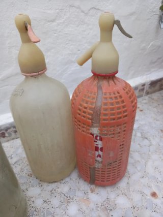 4 Botellas Sifón Antiguas