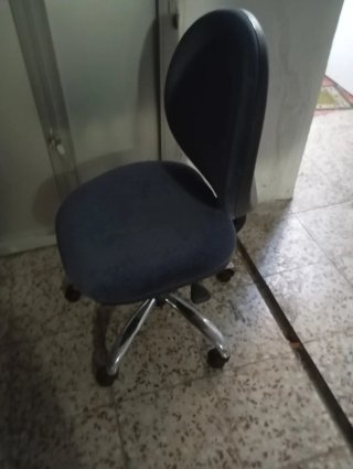 Silla de escritorio azul/gris