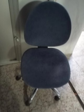 Silla de escritorio azul/gris