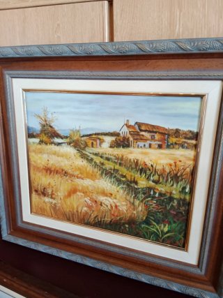 Cuadro Óleo Campos de Castilla 62x72