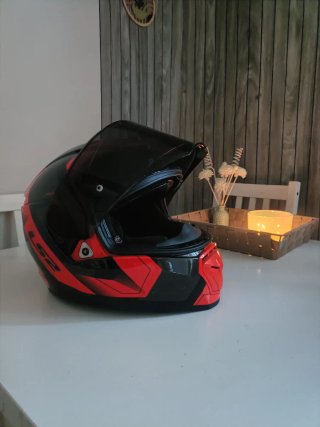 Casco Integral LS2 Negro/Rojo