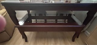 Mesa comedor caoba y 6 sillas (mesa baja regalo)