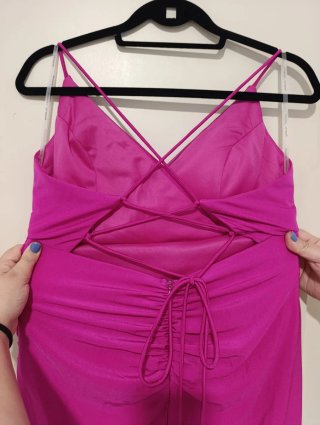 Vestido rosa elegante