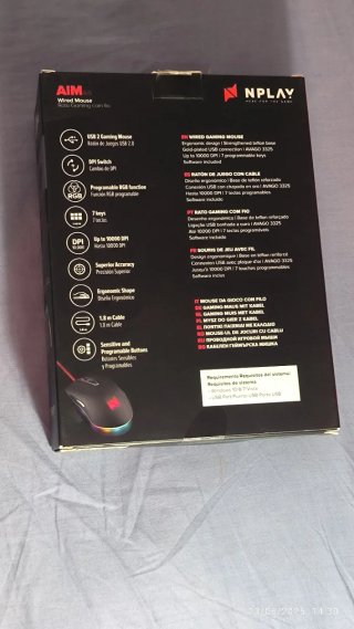 Ratón Gaming NPLAY AIM 6.0 USB