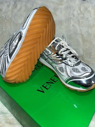 Sneakers Bottega Veneta Argento Taglia 39