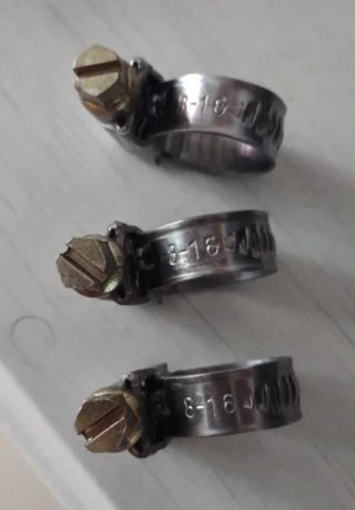 Abrazaderas metálicas para manguera de butano