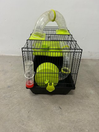 Jaula Hámster con Tubos y Rueda