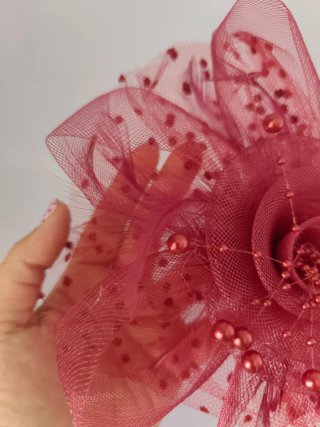Tocado de fiesta con diadema y pinza nuevo.