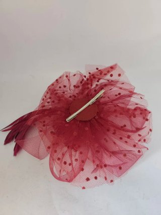 Tocado de fiesta con diadema y pinza nuevo.