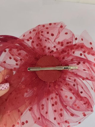Tocado de fiesta con diadema y pinza nuevo.