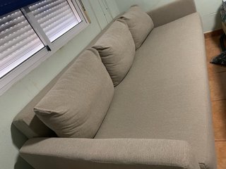Sofá Cama 3 Plazas IKEA FRIHETEN BEIGE