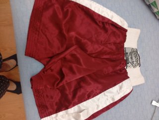 Pantalón Corto Boxeo Rojo y Blanco